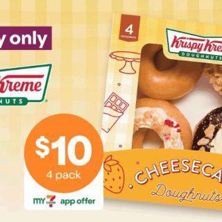 DEAL: 7-Eleven - $10 Krispy Kreme Cheesecake 4 Pack (5 July 2024) 6 DEAL: 7-Eleven - $10 Krispy Kreme Cheesecake 4 Pack (5 July 2024) 6