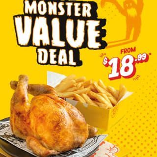 DEAL: Chicken Treat - $18.99 Whole Chicken & Monster Chips (until 24 June 2025) 1