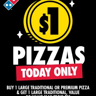 Domino’s Brings Back $1 Pizza Saturdays Deal 10 Domino’s Brings Back $1 Pizza Saturdays Deal 10