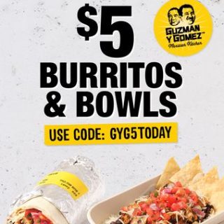 DEAL: Guzman Y Gomez - $5 Burrito via DoorDash (20 August 2024) 2