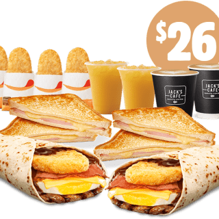 DEAL: Hungry Jack's - $26 Mega Brekky Bundle via App 2