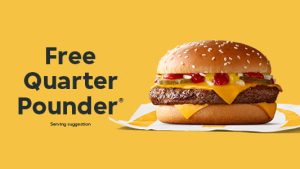 DEAL: McDonald's - Free Quarter Pounder with $25+ Spend via Menulog (until 30 March 2025) 1