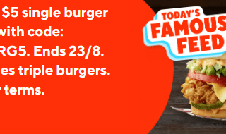 DEAL: Red Rooster - $5 Single Burger via DoorDash (23 August 2024) 10