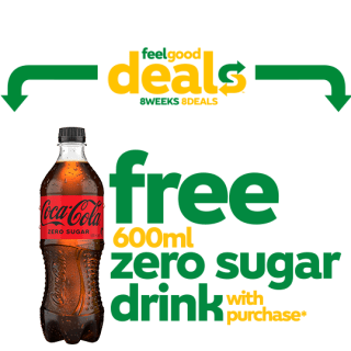 DEAL: Subway – Free 600ml Coke Zero Sugar with Any Purchase via App or Online (until 13 August 2024) 2 DEAL: Subway – Free 600ml Coke Zero Sugar with Any Purchase via App or Online (until 13 August 2024) 2