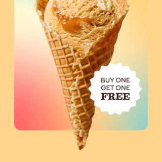 DEAL: Baskin Robbins – Buy One Get One Free Butter Cake 1 Scoop Waffle Cone for Club 31 Members 8