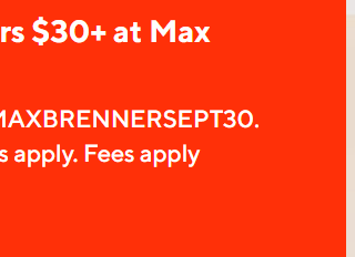 DEAL: Max Brenner - 30% off Orders Over $30 via DoorDash (until 30 September 2024) 1
