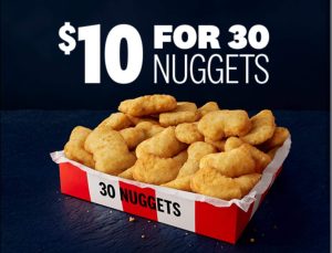 DEAL: KFC - 30 Nuggets for $10 via App (1 July 2025) 24 DEAL: KFC - 30 Nuggets for $10 via App (1 July 2025) 1