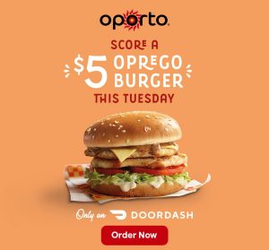 DEAL: Oporto - $5 Double Oprego Burger via DoorDash (10 September 2024) 9 DEAL: Oporto - $5 Double Oprego Burger via DoorDash (10 September 2024) 1