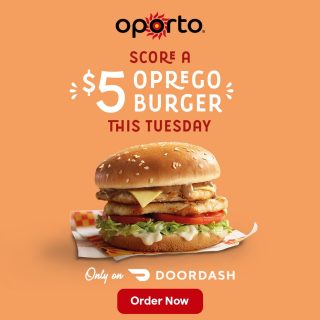 DEAL: Oporto - $5 Double Oprego Burger via DoorDash (10 September 2024) 7 DEAL: Oporto - $5 Double Oprego Burger via DoorDash (10 September 2024) 7
