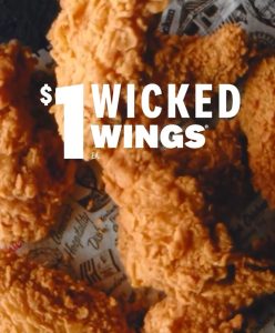 DEAL: KFC - $1 Wicked Wing Each via App or Online (until 24 February 2025) 47 DEAL: KFC - $1 Wicked Wing Each via App or Online (until 24 February 2025) 1
