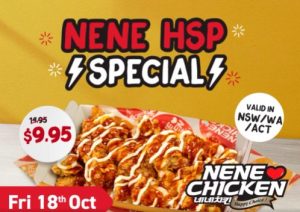 DEAL: Nene Chicken - $9.95 HSP Halal Snack Pack (18 October 2024) 3