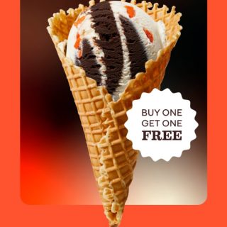 DEAL: Baskin Robbins – Buy One Get One Ghost Pepper Chocolate 1 Scoop Waffle Cone for Club 31 Members 7