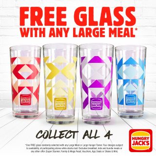 DEAL: Hungry Jack's - Free Glass with Large Meal Purchase 2 DEAL: Hungry Jack's - Free Glass with Large Meal Purchase 2