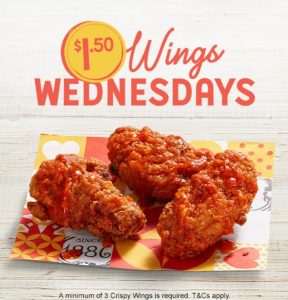 DEAL: Oporto - $1.50 Wings Wednesdays (Minimum 3) via Online or App (until 4 December 2024) 9 DEAL: Oporto - $1.50 Wings Wednesdays (Minimum 3) via Online or App (until 4 December 2024) 1