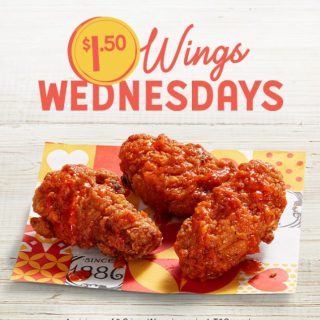 DEAL: Oporto - $1.50 Wings Wednesdays (Minimum 3) via Online or App (until 4 December 2024) 7 DEAL: Oporto - $1.50 Wings Wednesdays (Minimum 3) via Online or App (until 4 December 2024) 7