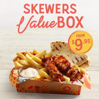 DEAL: Oporto - $9.95 Skewers Valiue Box via Online or App (until 9 December 2024) 3 DEAL: Oporto - $9.95 Skewers Valiue Box via Online or App (until 9 December 2024) 3
