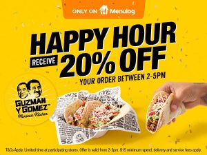 DEAL: Guzman Y Gomez - 20% off with $15 Spend Between 2-5pm via Menulog (until 1 December 2024) 3