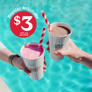 DEAL: Krispy Kreme – $3 Regular Milkshake with Any Purchase (until 25 November 2024) 2 DEAL: Krispy Kreme – $3 Regular Milkshake with Any Purchase (until 25 November 2024) 2