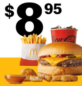 DEAL: McDonald’s - $8.95 Small 6 McNuggets Meal & Cheeseburger on 25 November 2024 (30 Days 30 Deals) 1