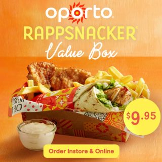 DEAL: Oporto - $9.95 RappSnacker Value Box 10 DEAL: Oporto - $9.95 RappSnacker Value Box 10