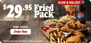 DEAL: Red Rooster - $29.95 Fried Pack via Click & Collect Online or App (until 24 November 2024) 1