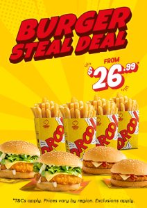 DEAL: Chicken Treat - $26.99 Burger Steal Deal (until 13 May 2025) 4