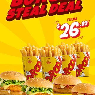 DEAL: Chicken Treat - $26.99 Burger Steal Deal (until 13 May 2025) 3