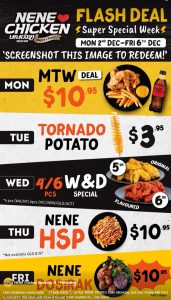 DEAL: Nene Chicken Flash Deals from 2-6 December 2024 3