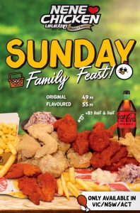 DEAL: Nene Chicken Sunday Family Feast from $49.95 (VIC/NSW/ACT) 3