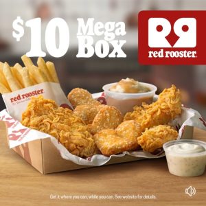 DEAL: Red Rooster - $10 Mega Box (until 25 March 2025) 1