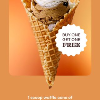 DEAL: Baskin Robbins – Buy One Get One Cinnamon Latte Crunch 1 Scoop Waffle Cone for Club 31 Members 3