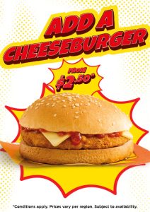 DEAL: Chicken Treat - Add a Cheeseburger for $2.50 In-Store 4