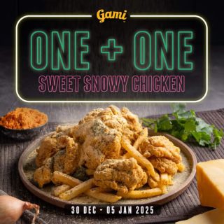 DEAL: Gami Chicken - Buy One Get One Free Sweet Snowy Chicken via App (until 5 January 2025) 5 DEAL: Gami Chicken - Buy One Get One Free Sweet Snowy Chicken via App (until 5 January 2025) 5