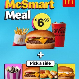 DEAL: McDonald's - New $6.95 McSmart Meal with Small Cheeseburger Meal + Extra Side 1 DEAL: McDonald's - New $6.95 McSmart Meal with Small Cheeseburger Meal + Extra Side 1