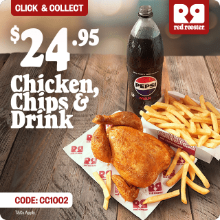 DEAL: Red Rooster - $24.95 Whole Chicken, Family Chips &1.25L Drink via Click & Collect Online or App (until 2 February 2025) 7