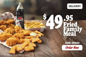 DEAL: Red Rooster - $49.95 Fried Family Meal via Red Rooster Delivery 1