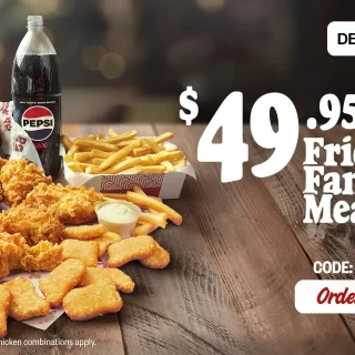DEAL: Red Rooster - $49.95 Fried Family Meal via Red Rooster Delivery 9