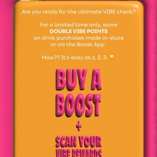 DEAL: Boost Juice - Double Vibe Points via Boost App (until 27 April 2025) 7