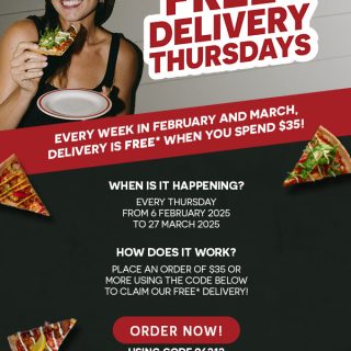 DEAL: Crust Pizza - Free Delivery on Thursdays (until 27 March 2025) 1