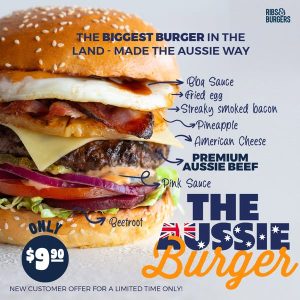 DEAL: Ribs & Burgers - $9.90 Aussie Burger Online 3