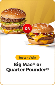 Big Mac or Quarter Pounder - Suprize Fries McDonald's 2025 1 Big Mac or Quarter Pounder - Suprize Fries McDonald's 2025 1