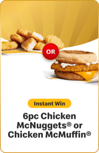6pc Chicken McNuggets or Chicken McMuffin - Suprize Fries McDonald's 2025 1
