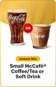 Small Soft Drink or McCafé Coffee - Suprize Fries McDonald's 2025 1 Small Soft Drink or McCafé Coffee - Suprize Fries McDonald's 2025 1