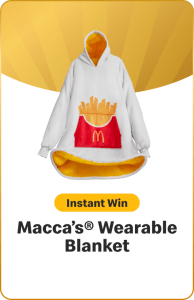 Macca's Wearable Blanket - Suprize Fries McDonald's 2025 1