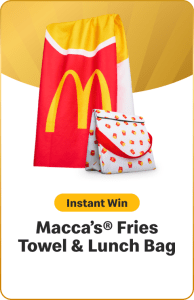 Macca's Fries Towel & Lunch Bag - Suprize Fries McDonald's 2025 1 Macca's Fries Towel & Lunch Bag - Suprize Fries McDonald's 2025 1