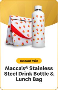 Macca's Stainless Steel Drink Bottle & Lunch Bag - Suprize Fries McDonald's 2025 1 Macca's Stainless Steel Drink Bottle & Lunch Bag - Suprize Fries McDonald's 2025 1