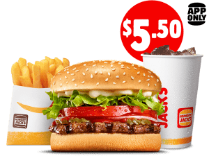 Hungry Jack’s App Deal: Whopper Junior Small Value Meal for $5.50 1