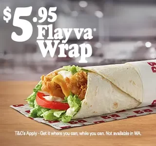 DEAL: Red Rooster - $5.95 Flayva Wrap (until 16 April 2025) 10