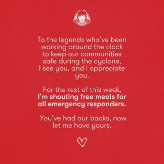 DEAL: Wendy's Hamburgers - Free Medium Combo for Emergency Responders (until 15 March 2025) 2