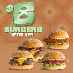 DEAL: Ribs & Burgers - $8 Burgers with $20 Minimum Spend After 8pm on Sundays-Thursdays 3